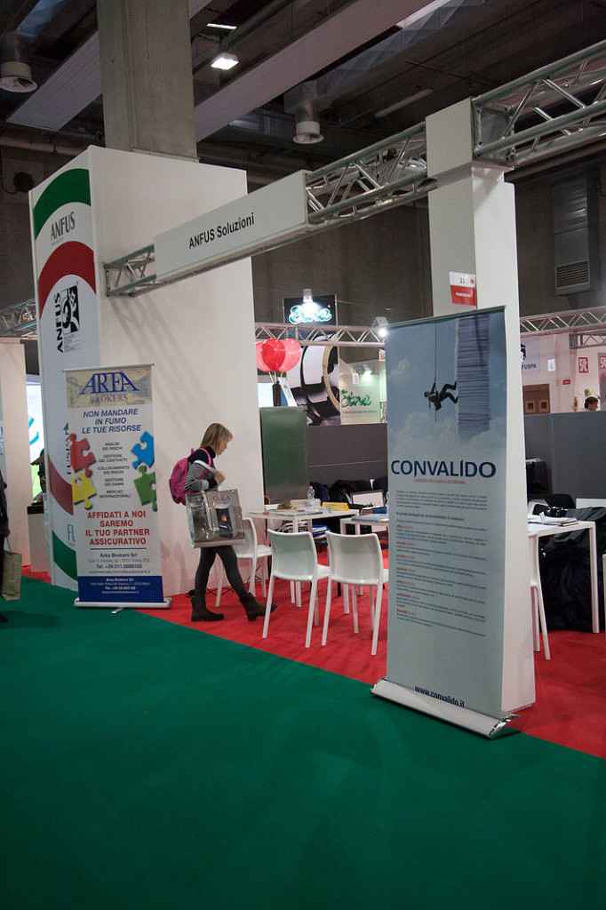 Lo stand Federconvalido a Progetto Fuoco, Verona 2014