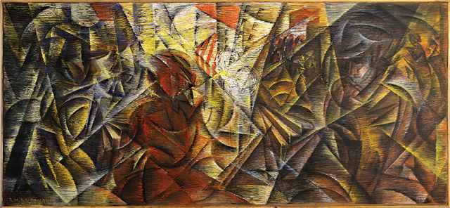 1. BALDESSARRI Roberto Marcello, Dinamismo di una strada + Folla + Luci, 1916, Roma, Futurism_web_01